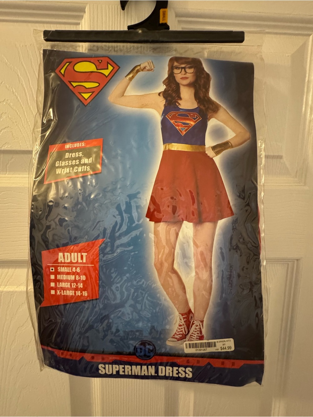 DC Comics Supergirl Dress in Blue, Red & Gold